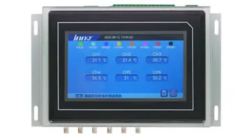 Fiber optic temperature measurement display integrated host instrument for cable joint monitoring