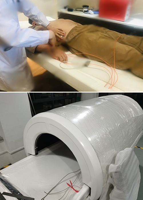 Medical fiber optic temperature measurement