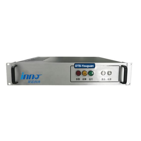Distributed fiber optic oil tank temperature measurement system