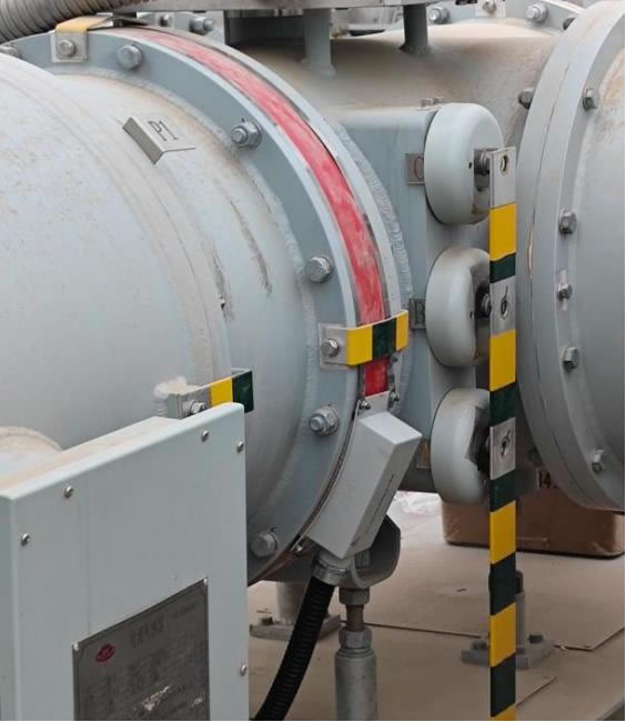 Diagrama de instalação do sensor de monitoramento inteligente de descarga parcial GIS